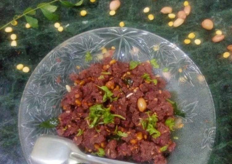 Beetroot upma 😋😋😋