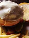 อาหารตุรกี Double lamb burger extra cheese