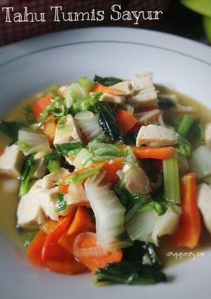 Foto resep Tumis Tahu Sayur