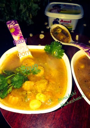 A picture of Baby Corn Soup.