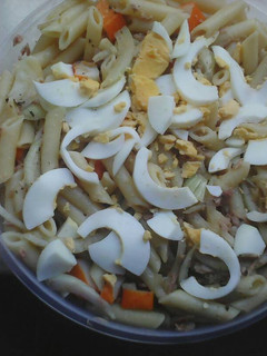 Una foto de Pasta aliñada con salsa de soja sin sal