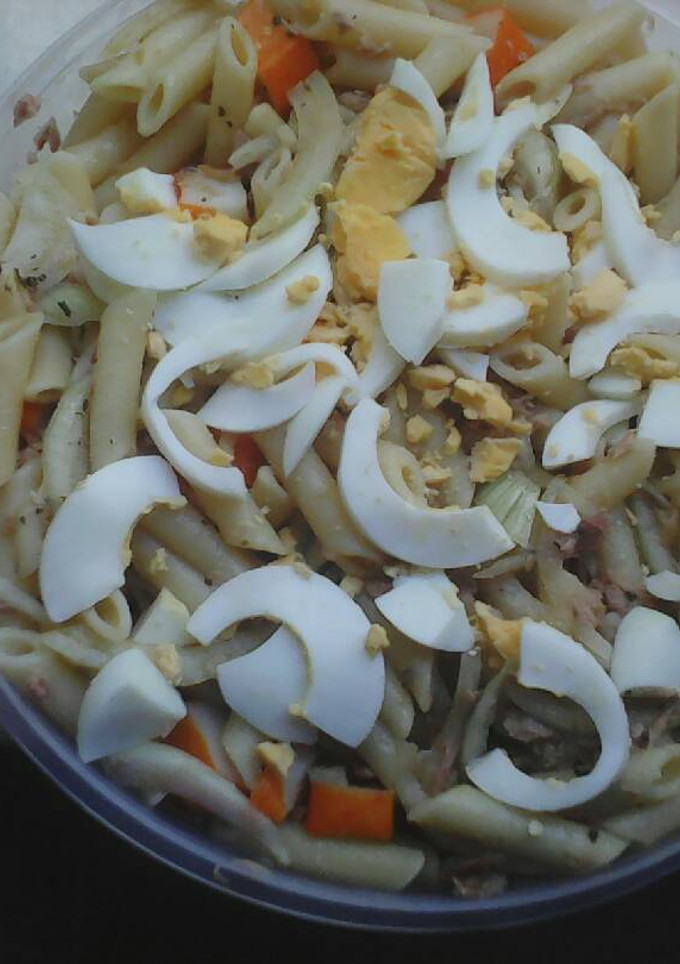 Una foto de Pasta aliñada con salsa de soja sin sal