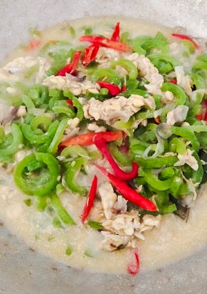 Foto resep Tumis pare belut tempe santan