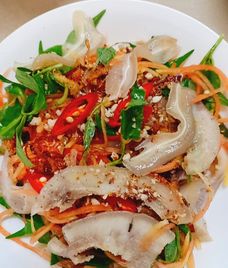 nộm đu đủ tai heo