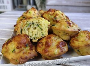 Une photo de Muffins courgette mozzarella