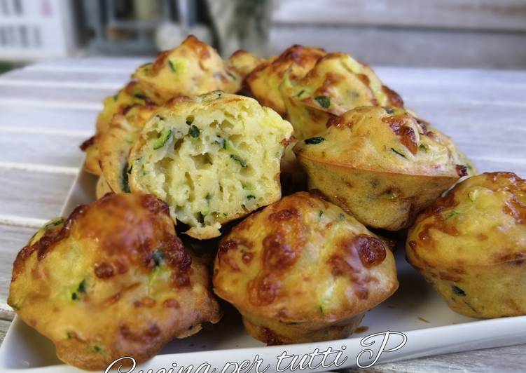 Recette de Récompense-gagner Muffins courgette mozzarella