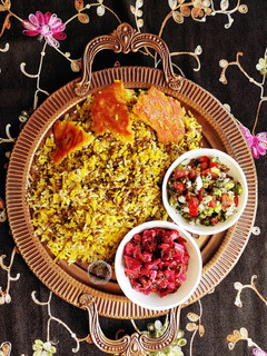 عکسی از دستور عدس پلو دشت مغان