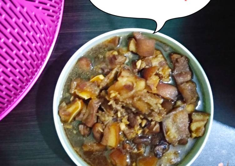 Cara mengolah Kuping babi masak kecap🐷🐷🐷, Lezat Sekali