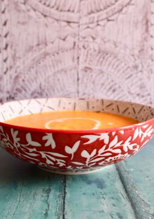 A picture of Carrot and Ginger Soup.