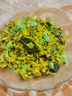 A picture of Cabbage ki sabji.