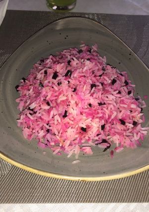 Una foto de Arroz rosado
