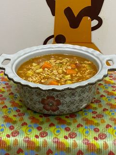 صورة لوصفة شوربة الشوفان بالخضار
