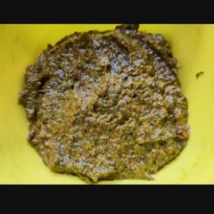 Coriander leaves chutney A picture of Coriander leaves chutney.