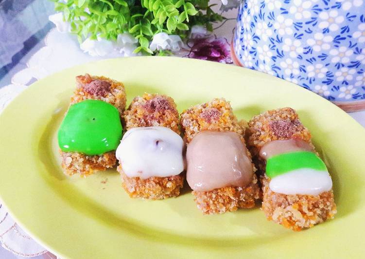 Banan Nugget with Pandan, Coffee and Vanilla Vla 🍌