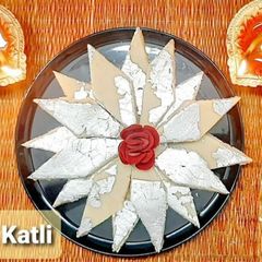 A picture of Kaju Katli.