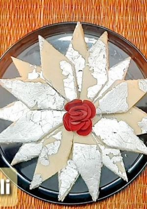 A picture of Kaju Katli.