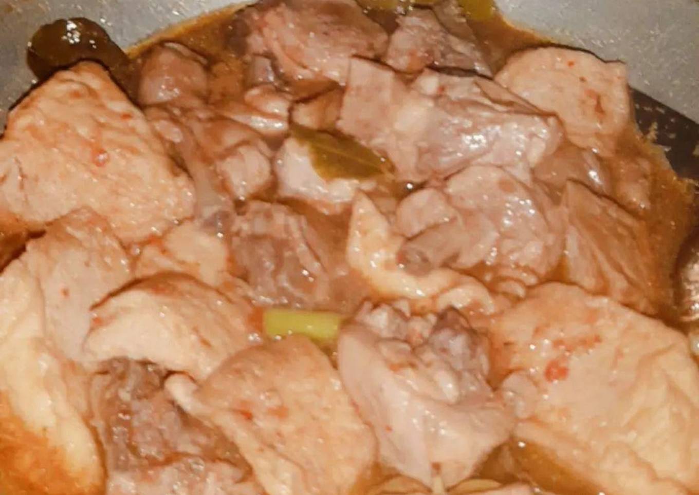 Krengseng tahu ayam bumbu merah