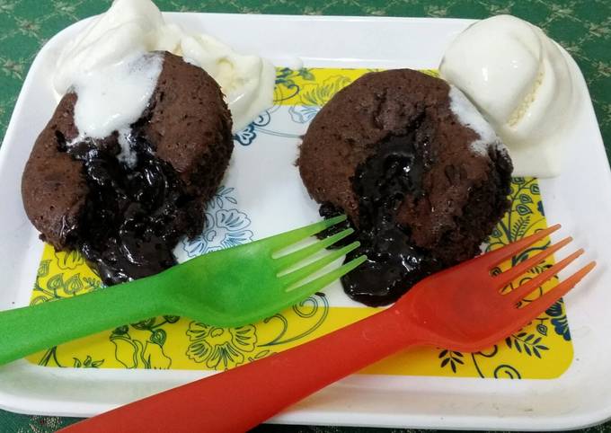 Recipe of Quick Molten Lava Cupcakes