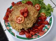 Gambar hamburger mie indomie
