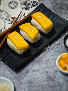 Foto resep Mango sticky rice ala sushi