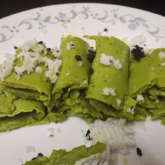 Spinach Khandvi A picture of Spinach Khandvi.