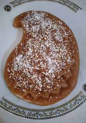 عکسی از دستور حلوای سیب
