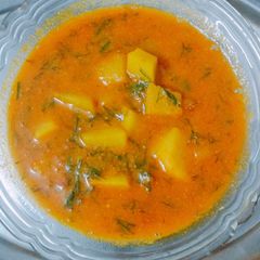 A picture of Thande masale ki aloo ki sabji.