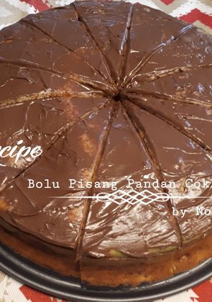 Foto resep Bolu Pisang Pandan Coklat