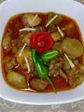 Chicken with kadu sharif