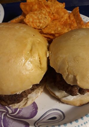 A picture of Burger on a Bun.