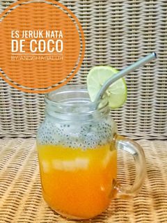 Foto resep Es Jeruk Nata de Coco