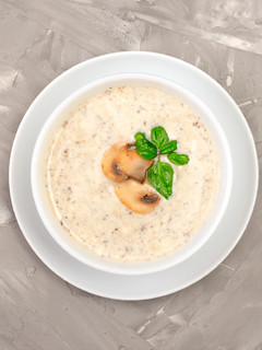 Una foto de Crema de Pollo y Champiñones