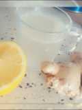 شاي بزنجبيل وليمون 🍋
