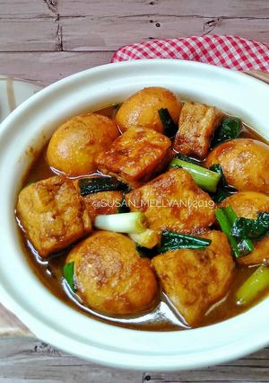 Foto resep Semur tahu telur