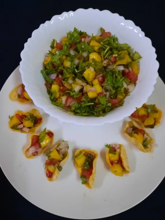 Simple Way Make Recipe Mango 🥭 Salsa ya mango 🥭 Salad 🥗 😋 that is Delicious, So Delicious}