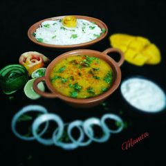 A picture of Simple Dal Chawal (quick and fix dinner).