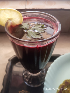 A picture of Healthy beetroot juice.