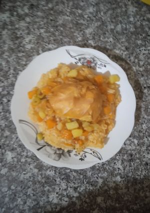 صورة لوصفة 😋ارز مجمر يشهي بطريقة جديدة 👌