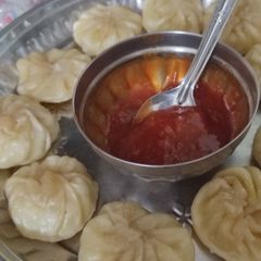 A picture of Steamed Momos.
