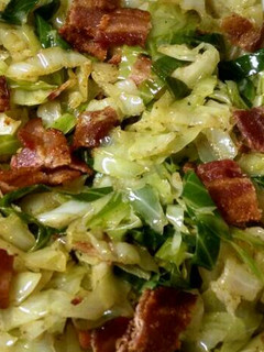 A picture of Southern Fried Cabbage.