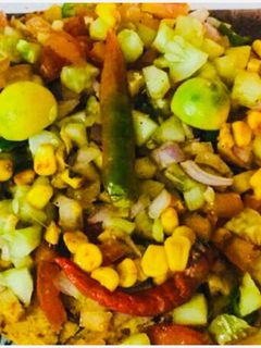 मसाला स्वीट कार्न चाट (Masala sweet corn chaat recipe in Hindi) रेसिपी मुख्य फोटो