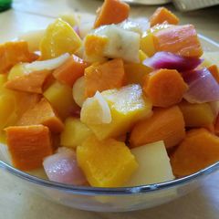 Butternut squash dish/stew A picture of Butternut squash dish/stew.