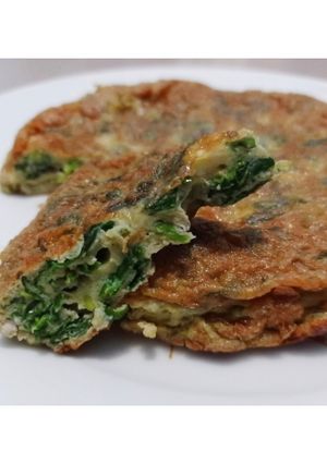 Foto resep Spinach Omelette (Telur Dadar Bayam)