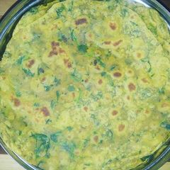 A picture of Palak methi chapathi.