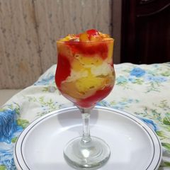 Fruit trifle A picture of Fruit trifle.