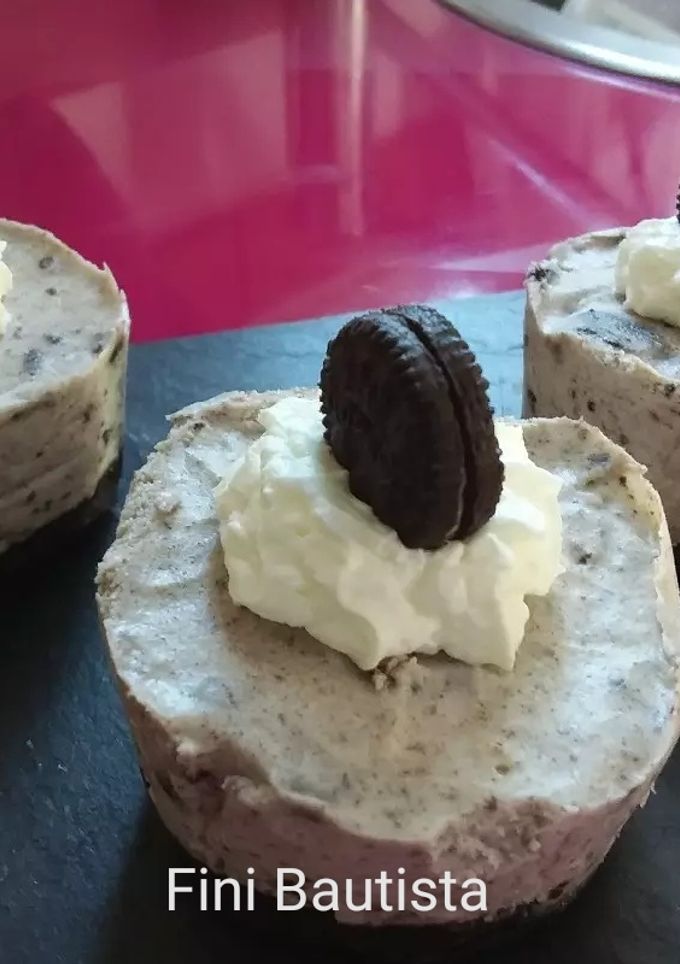 Una foto de Mini cheesecake de oreo