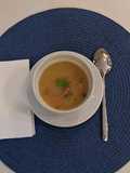 Crema de yuca con bacon