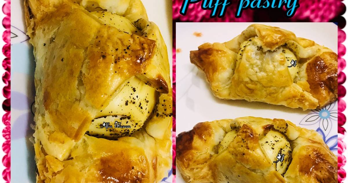 Egg puff pastry Recipe by DROOLSOME MORSEL BY AFREEN WASEEM - Cookpad