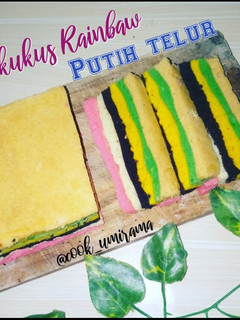 Foto resep Bolu kukus rainbow(putih telur)