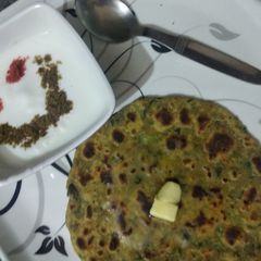 Methi chapati A picture of Methi chapati.